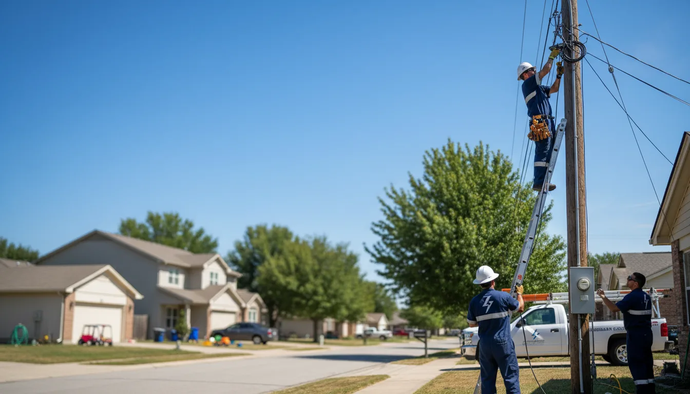 Residential electrician providing installation services in Dighton, MA